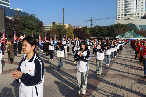 学校组队参加渭南市2023年消防宣传月启动仪式